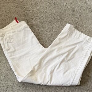 Spanx White Women's Jeans wide leg ankle crop